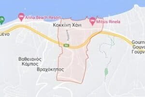 kokkini hani crete map, map kokkini hani,map,crete,heraklion, greece